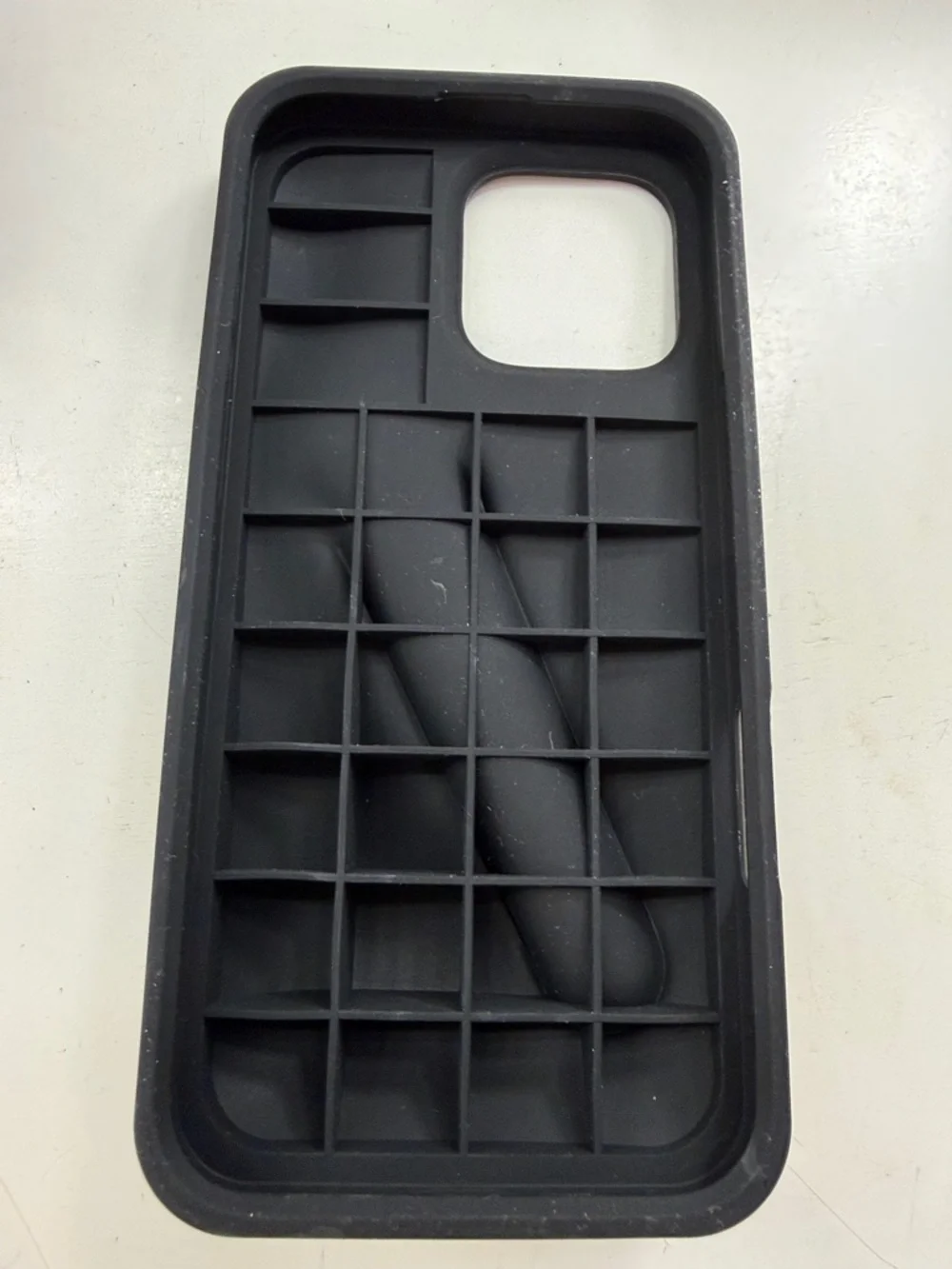 RHODE Black Silicone Phone Case with Grip Ridge